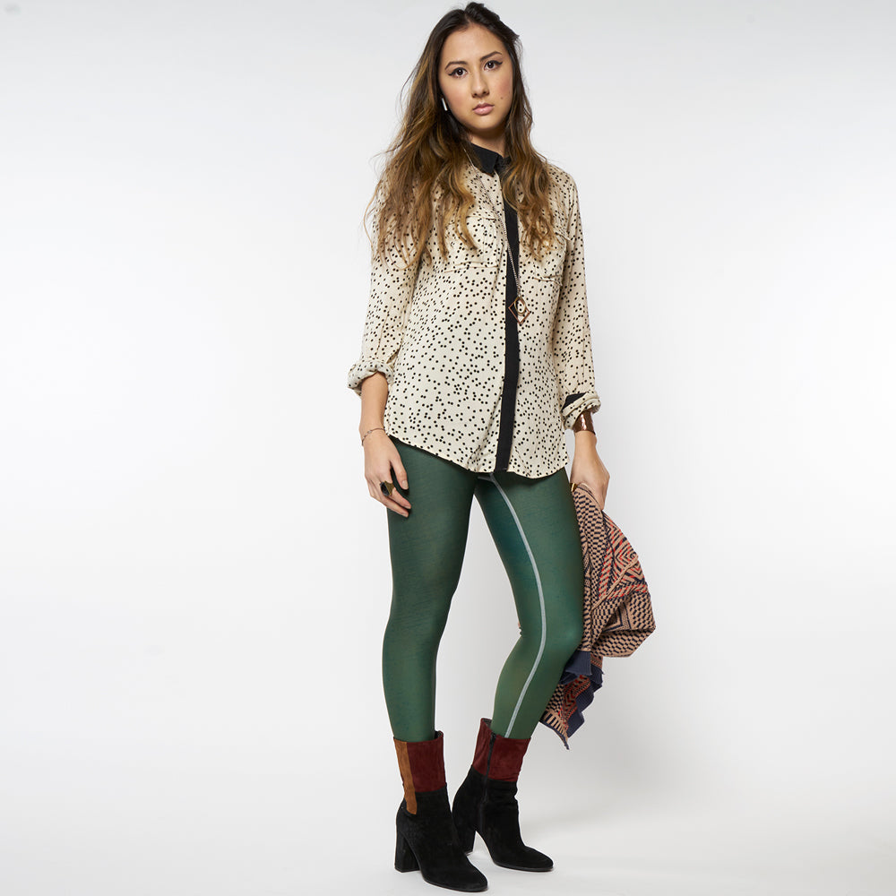 Wearable Art Leggings : Canary Contrary