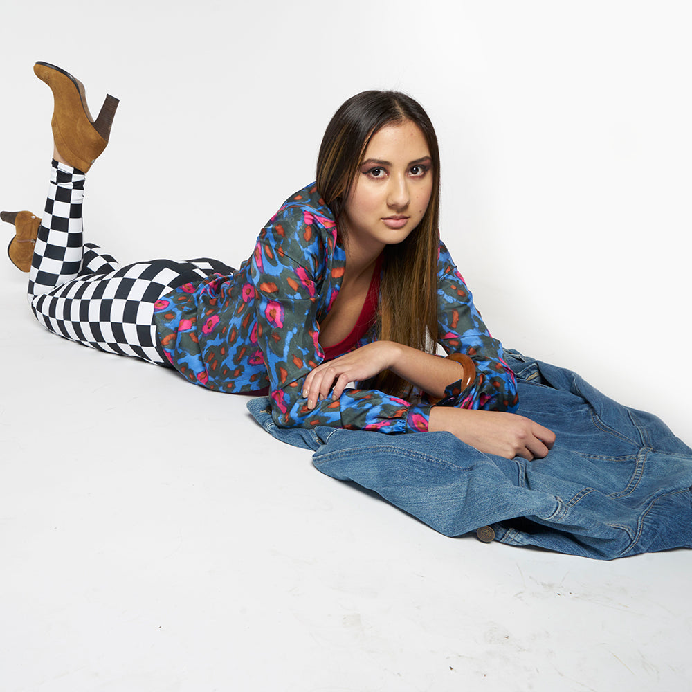 Wearable Art Leggings : Checkmate