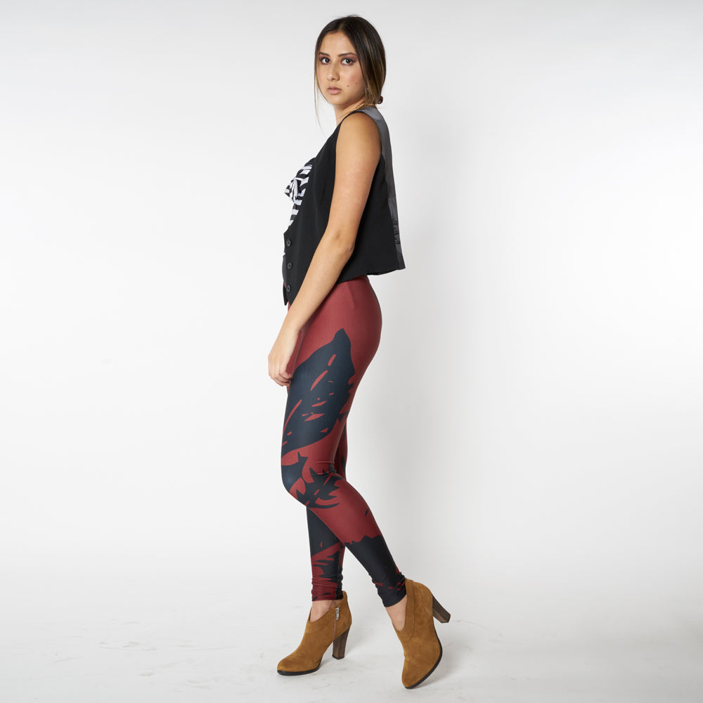 Wearable Art Leggings : Hot-To-Trot