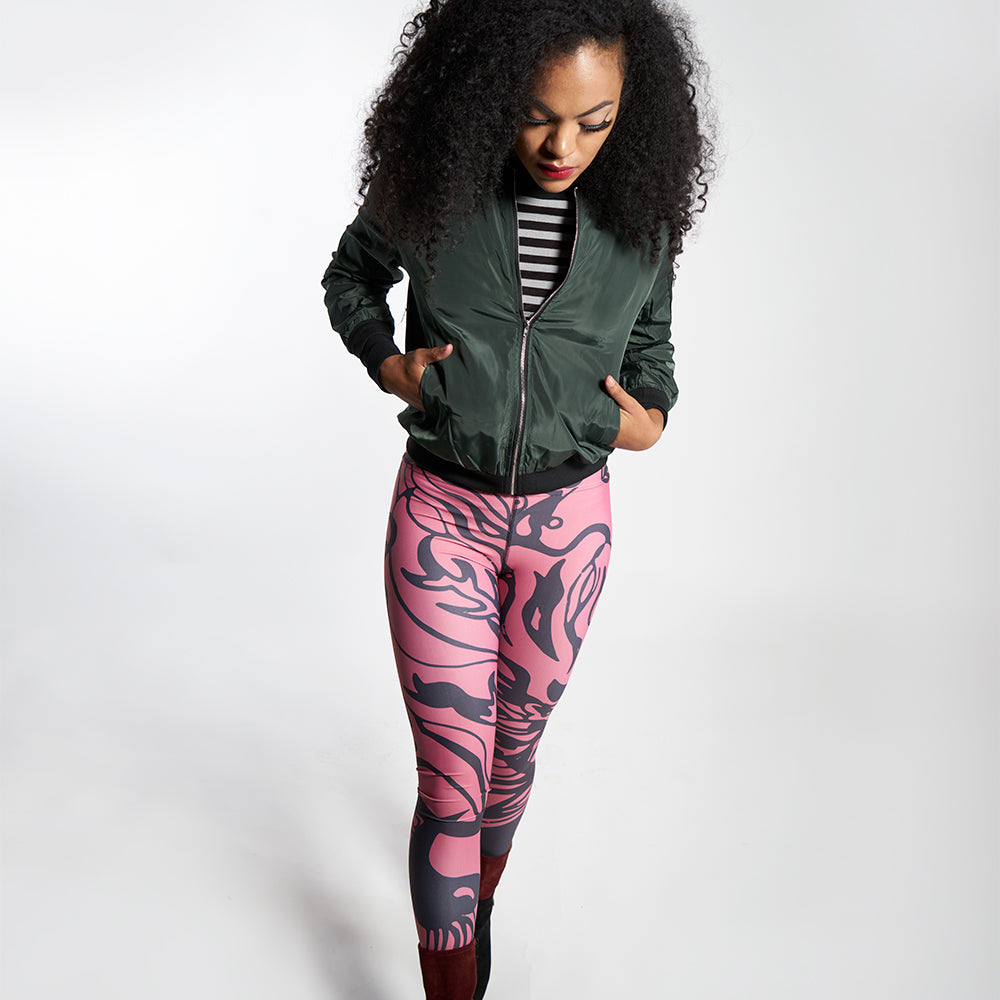 Wearable Art Leggings : Kiwi