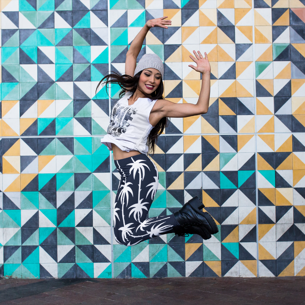 Wearable Art Leggings : Night Drive