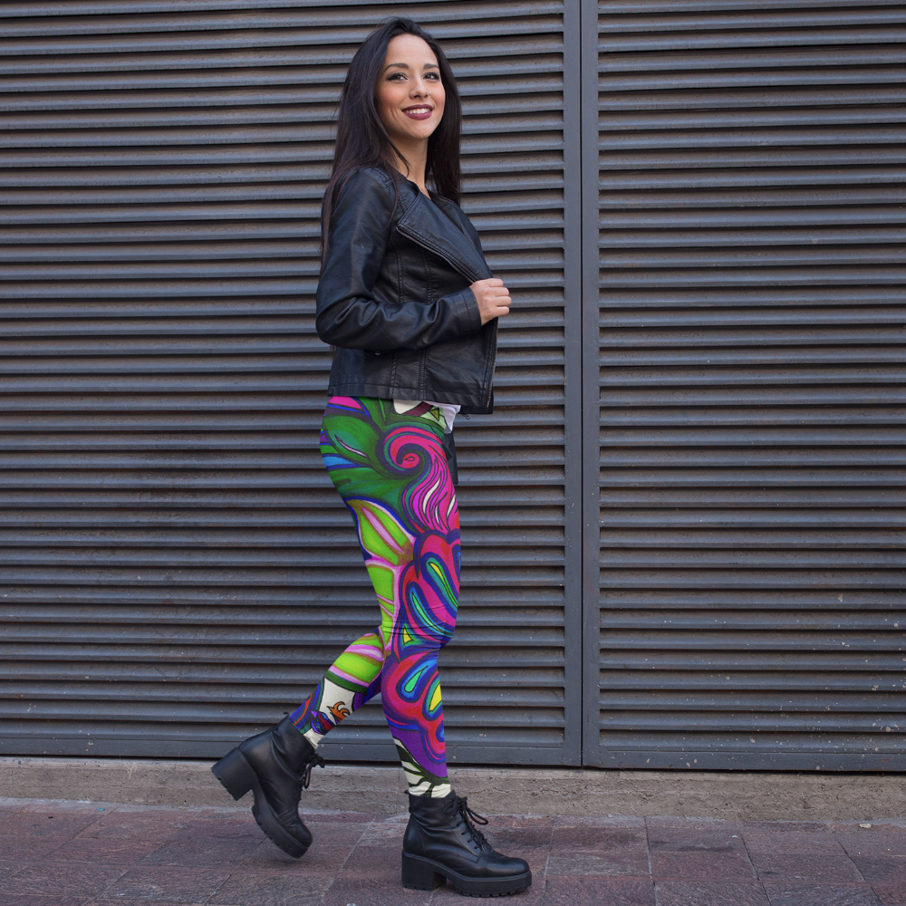 Wearable Art Leggings : Transported