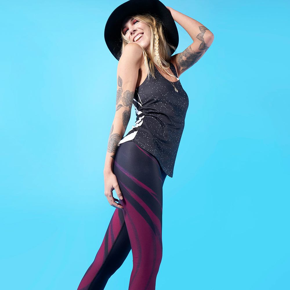 Wearable Art Leggings : Down The Rabbit Hole