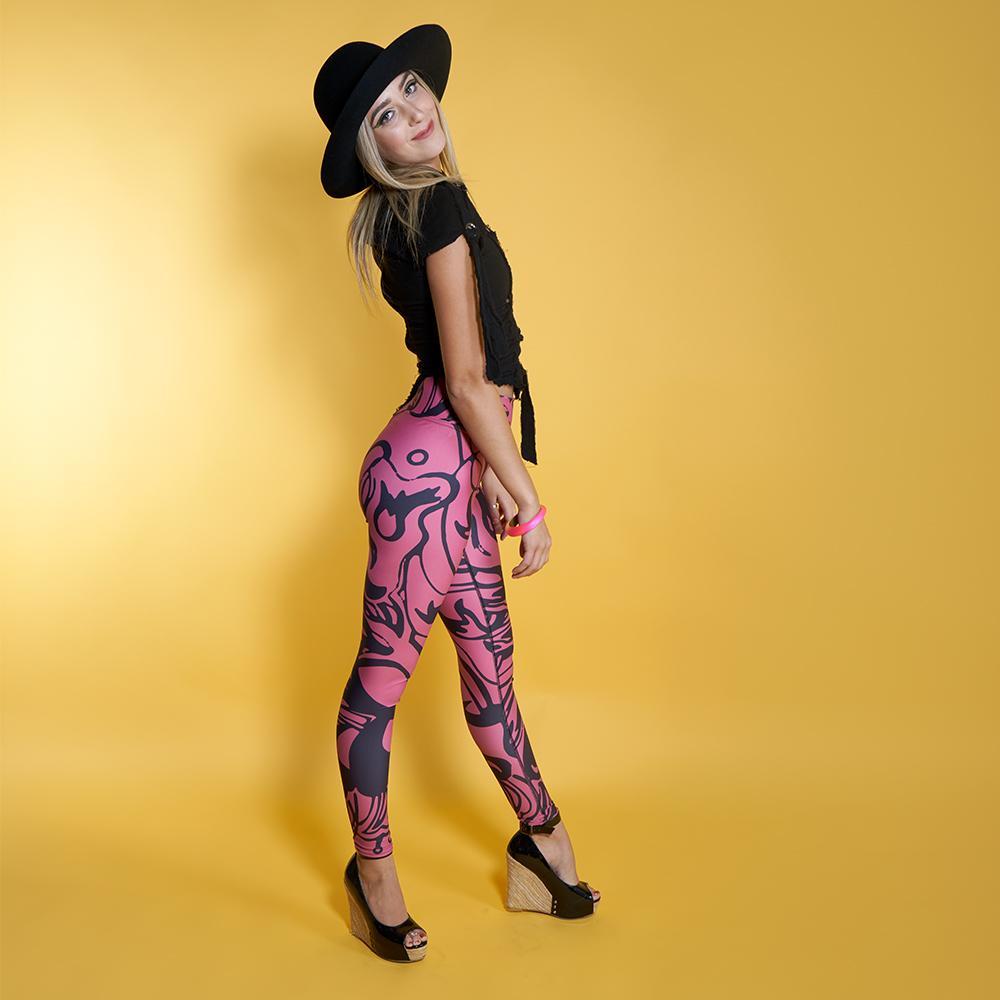 Wearable Art Leggings : Kiwi
