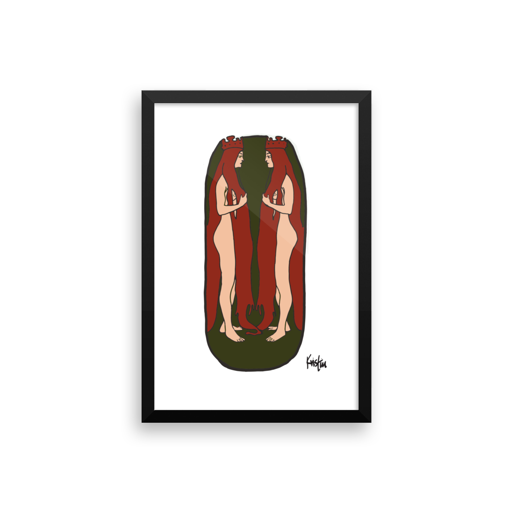 Framed Art Print : Ego + Id