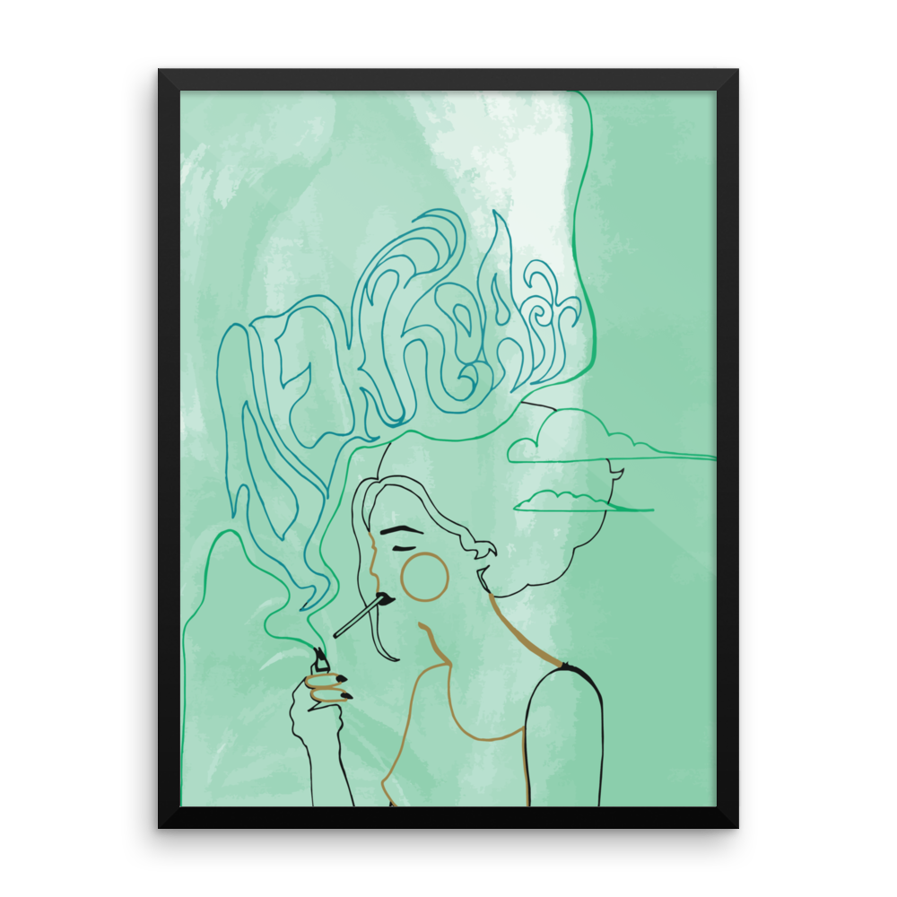 Framed Art Print : Comatose