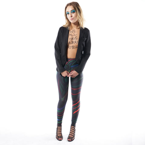 Wearable Art Leggings : Vortex